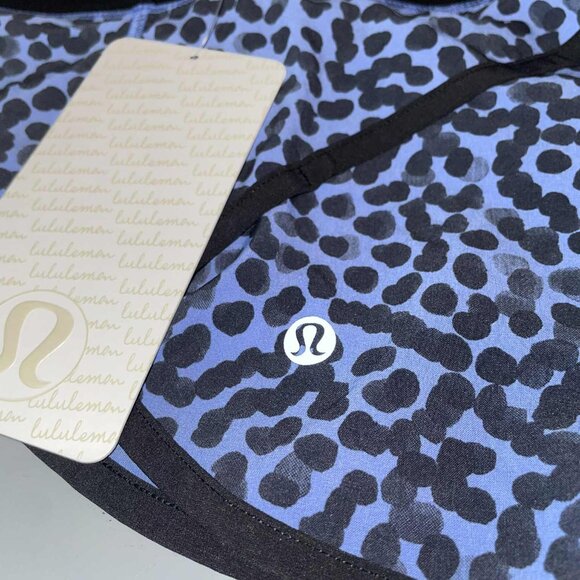 Lululemon Run: Speed Short *4-way Stretch Ace Spot Lullaby Black - Size 8 - NWT - Picture 3 of 10